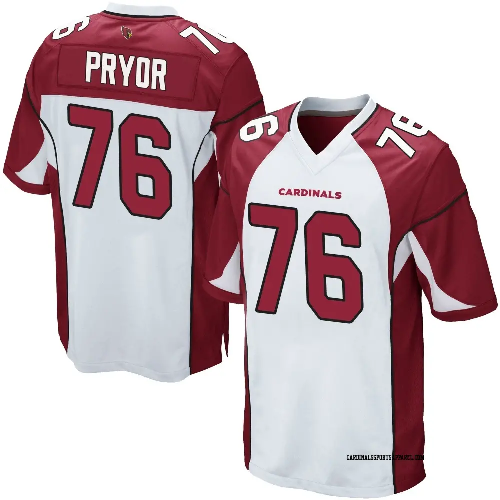 Game White Men's Matt Pryor Arizona Cardinals Jersey