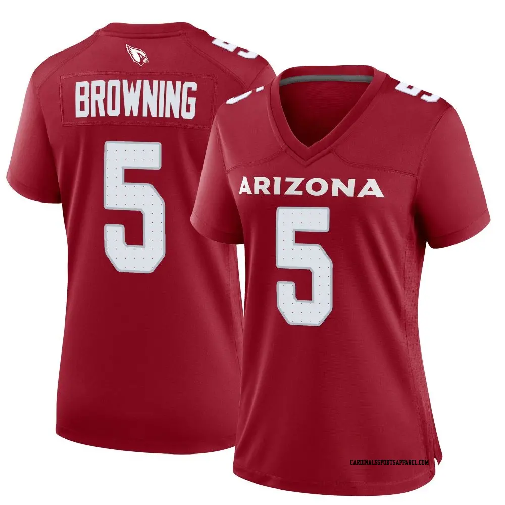 Game Women's Baron Browning Arizona Cardinals Cardinal Jersey