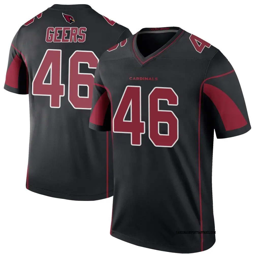 Legend Black Youth Jameson Geers Arizona Cardinals Color Rush Jersey