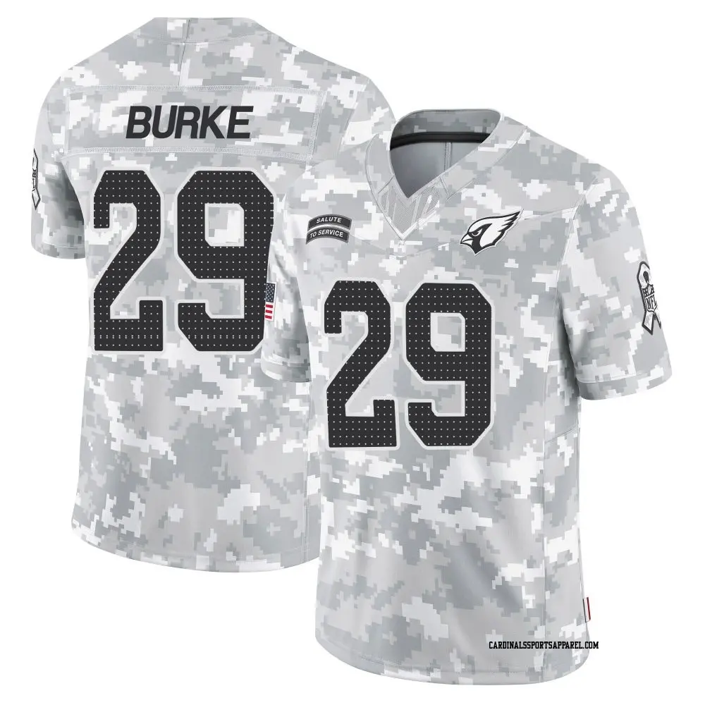 Limited Arctic Camo Men's Denzel Burke Arizona Cardinals 2024 Salute to Service Jersey