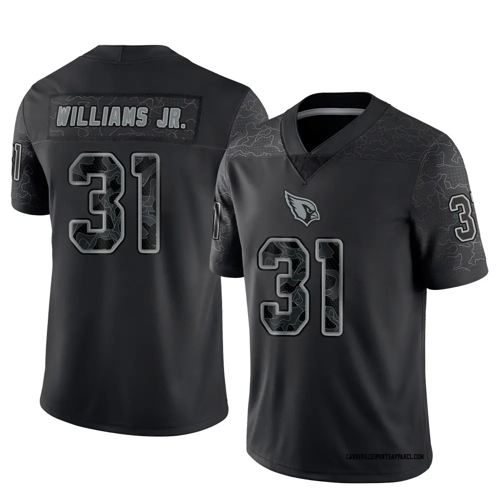 Limited Black Men's Wydett Williams Jr. Arizona Cardinals Reflective Jersey