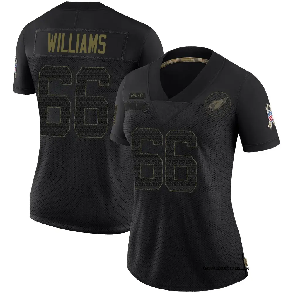 Limited Black Women's Jayden Williams Arizona Cardinals 2020 Salute To Service Jersey